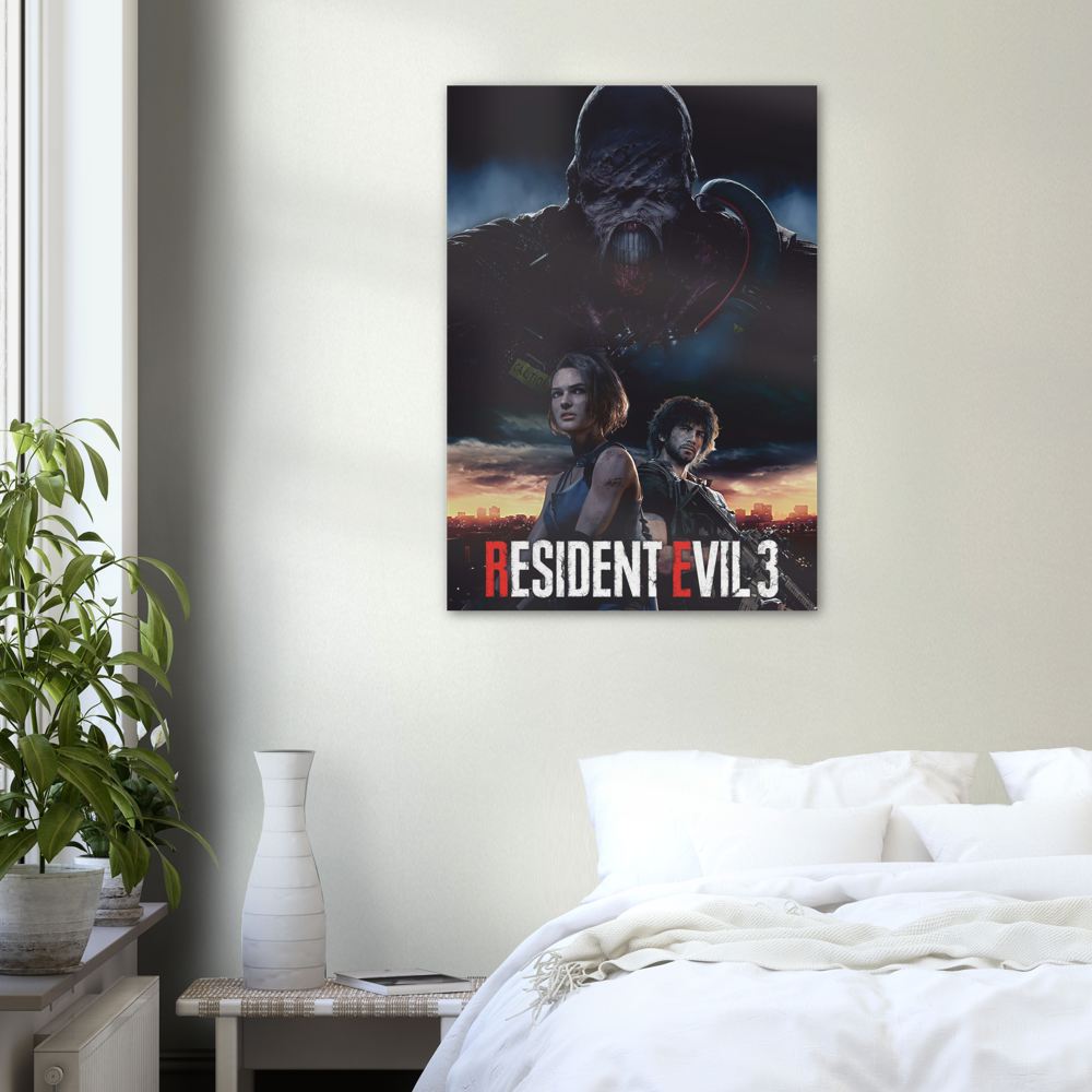 Resident Evil 3 Remake Poster Print, Nostalgia, Posters, Gaming, Game