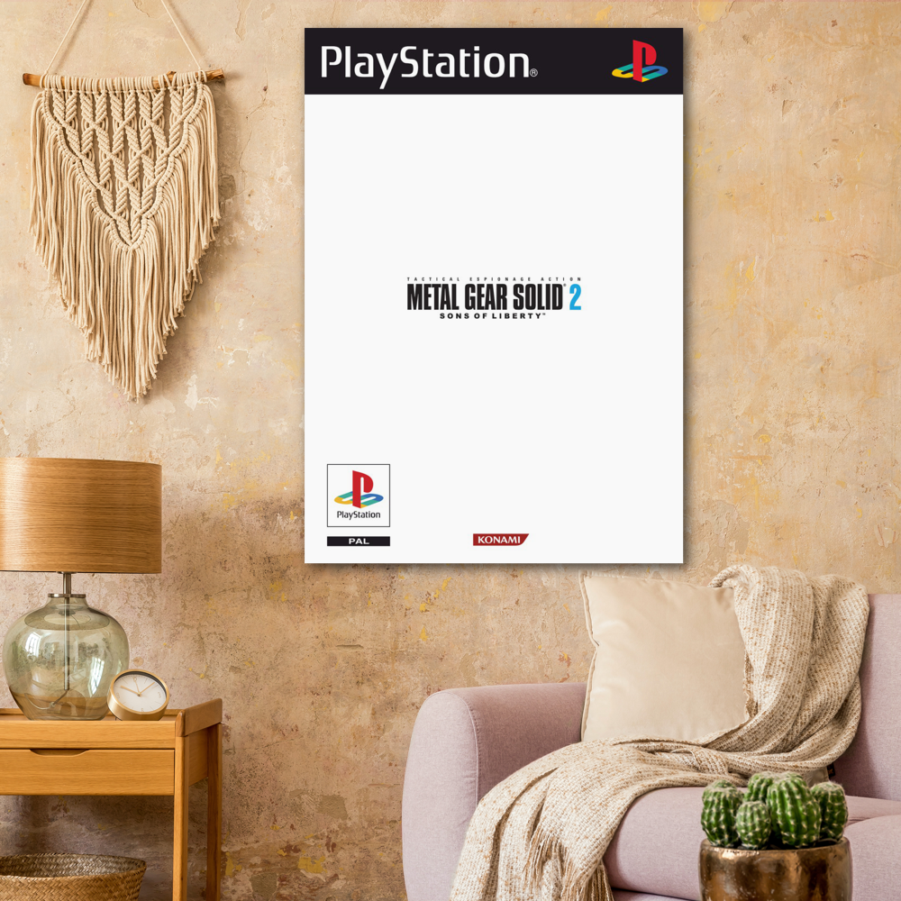 Metal Gear Solid 2 poster print, Gaming, Game, Nostalgia