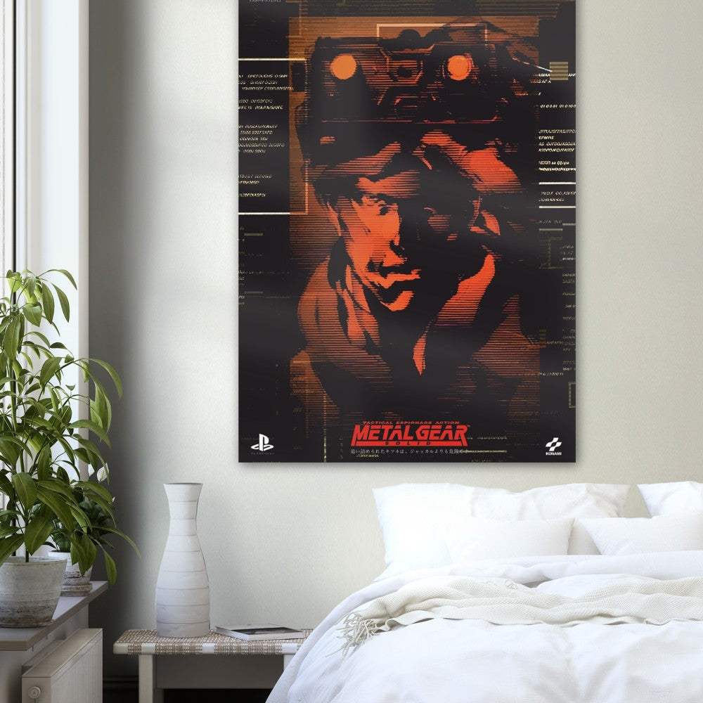 Metal Gear solid promo poster print, Gaming, Game, Nostalgia, Promotional