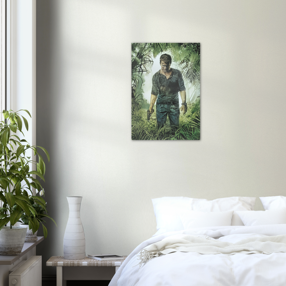 Nathan Drake Uncharted Poster Print, Artist, Hand Drawn, Redesigned, Custom, Movie, Tom Holland