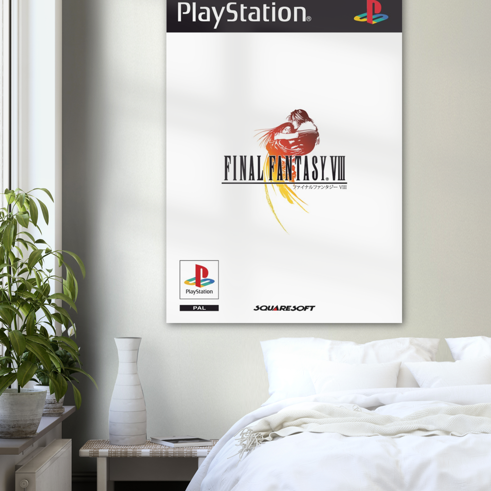 FF8 Art theme poster print, Final Fantasy, Gaming, Nostalgia