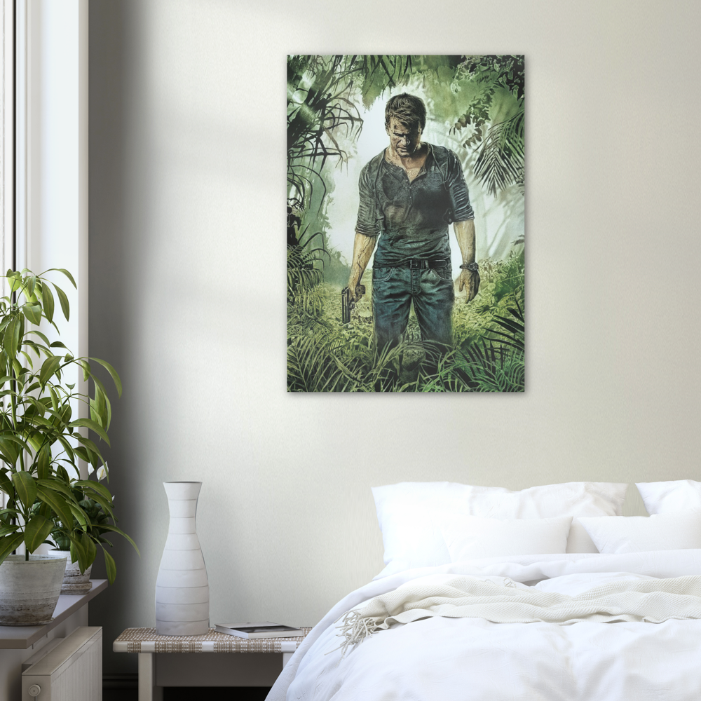 Nathan Drake Uncharted Poster Print, Artist, Hand Drawn, Redesigned, Custom, Movie, Tom Holland