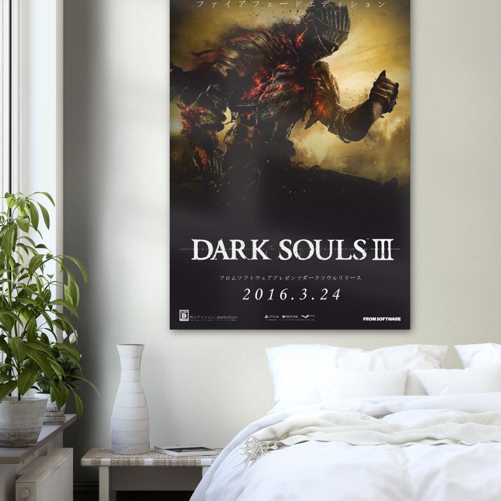 Dark souls poster, Game, Dark souls 3, Gaming, memorabilia, Japanese promo poster, promotional