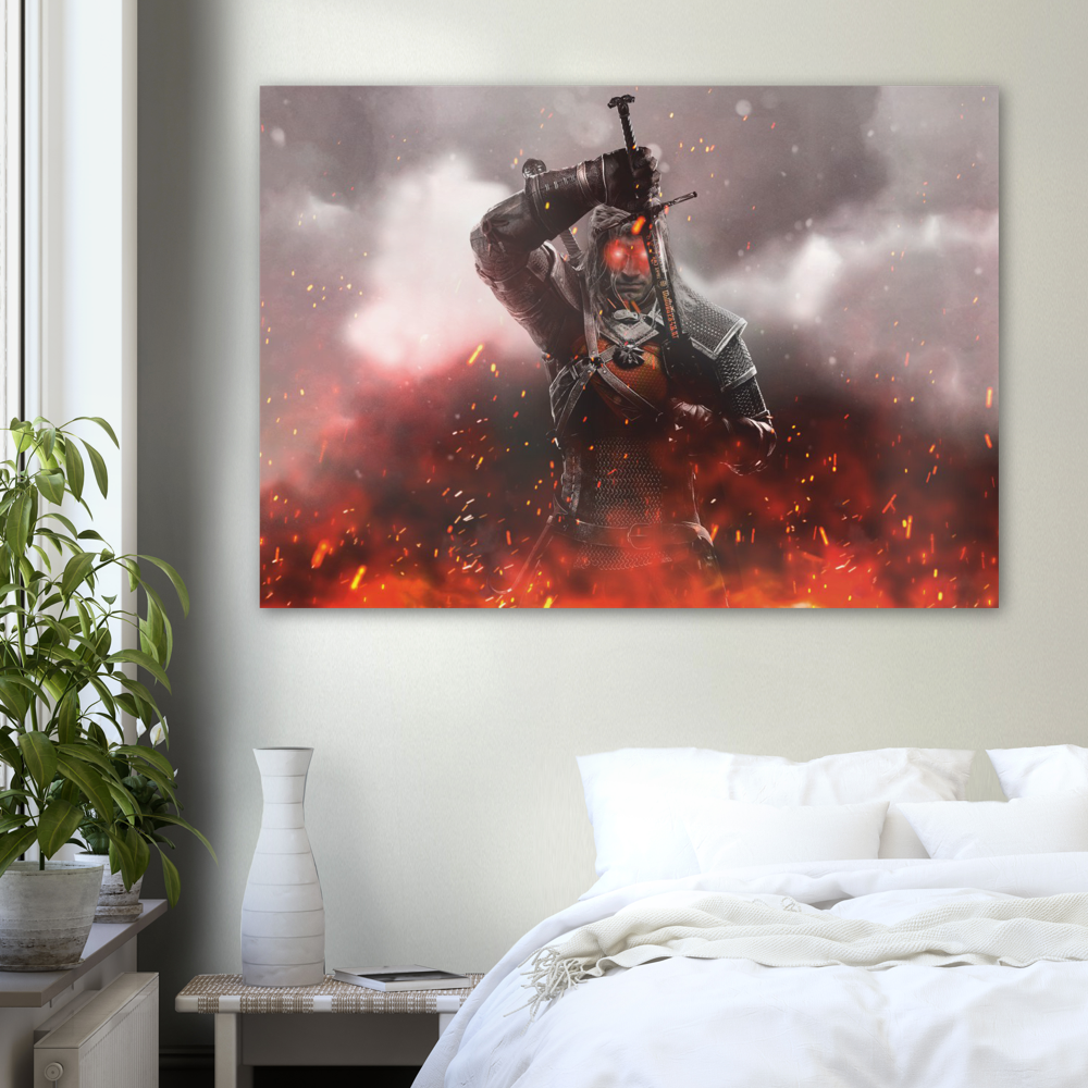 Super Witcher Crossover Poster Print, The Witcher, Superman, Henry Caville, Poster