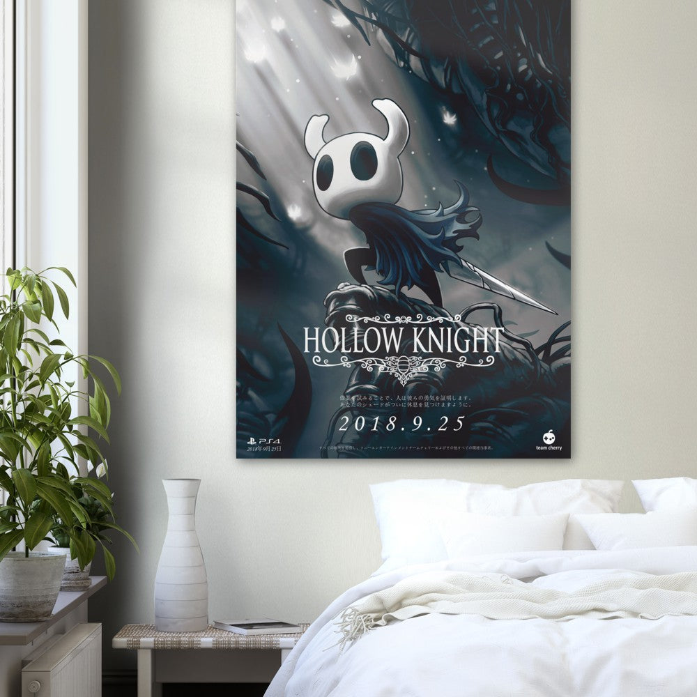 Hollow Knight Promo (Grey) Poster Print, Promotional, Japanese, Gaming, Game