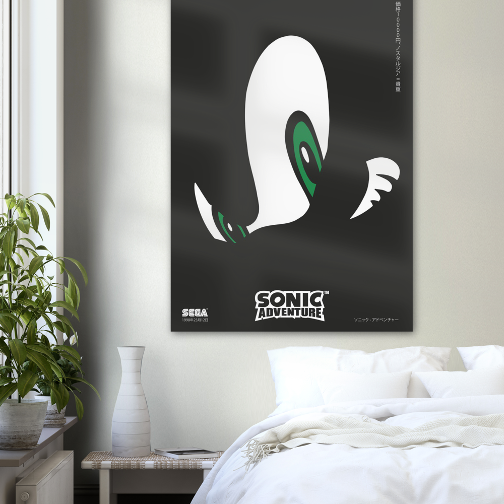 Sonic Adventure Poster Print, Conic the hedgehog, Promotional, Artwork, Nostalgia